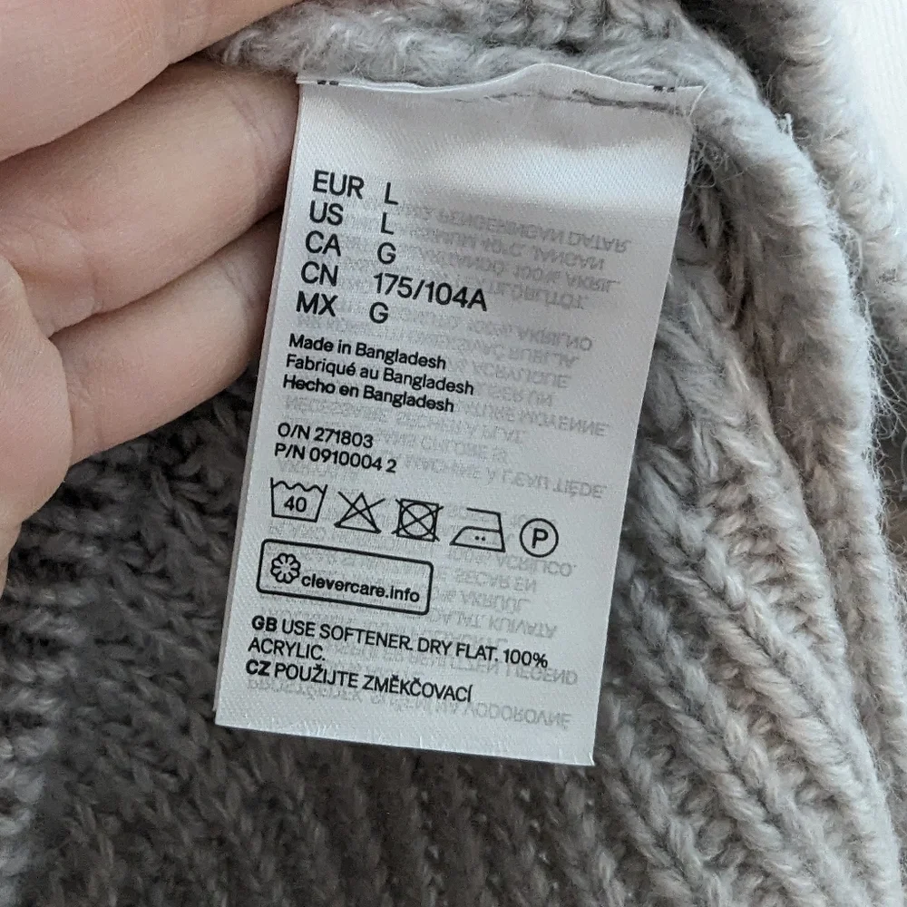 Divided | Chunky Sweater | Gray | L - Picture 5 of 5